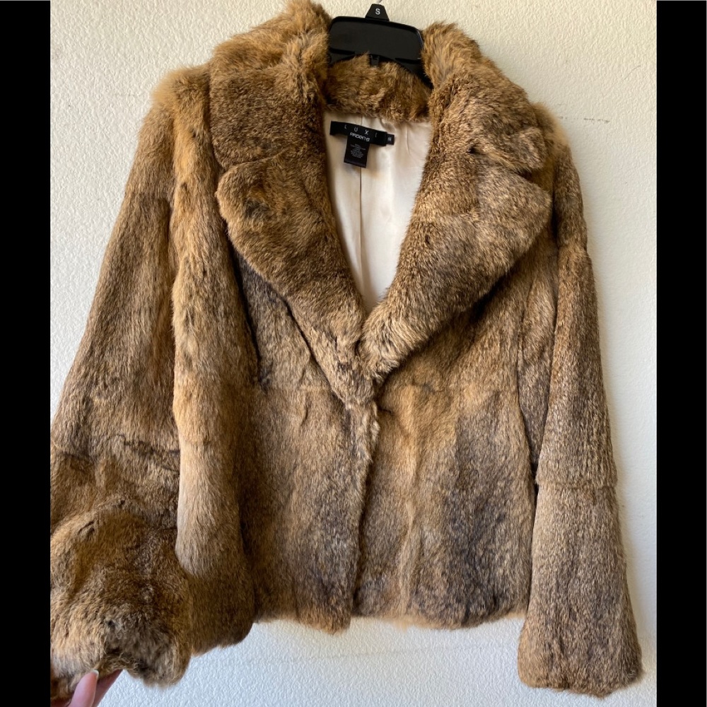 Rabbit fur coat
